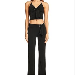 I.AM.GIA Siofra pant Flare belted pants in black size XS new with tags